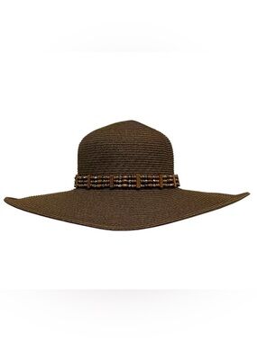 Sand & Sun Brown Floppy Summer Hat - Like New